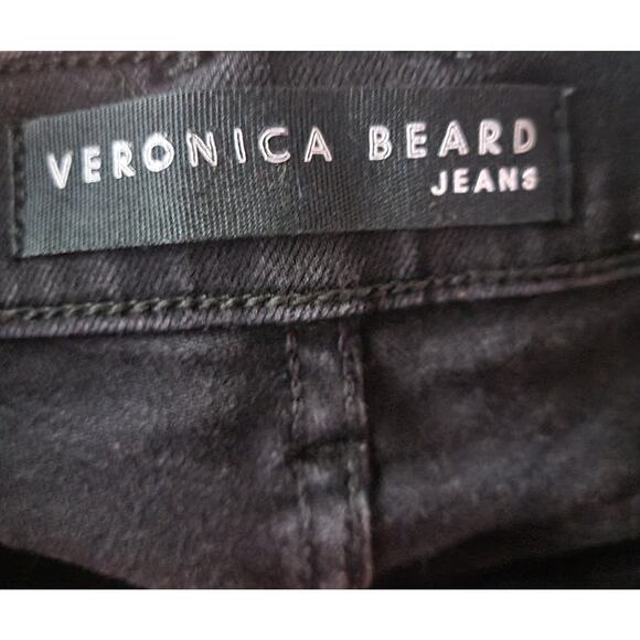 Veronica Beard Debbie High Rise Skinny Black Button Fly Jeans Sz 10 (30) - Picture 3 of 12